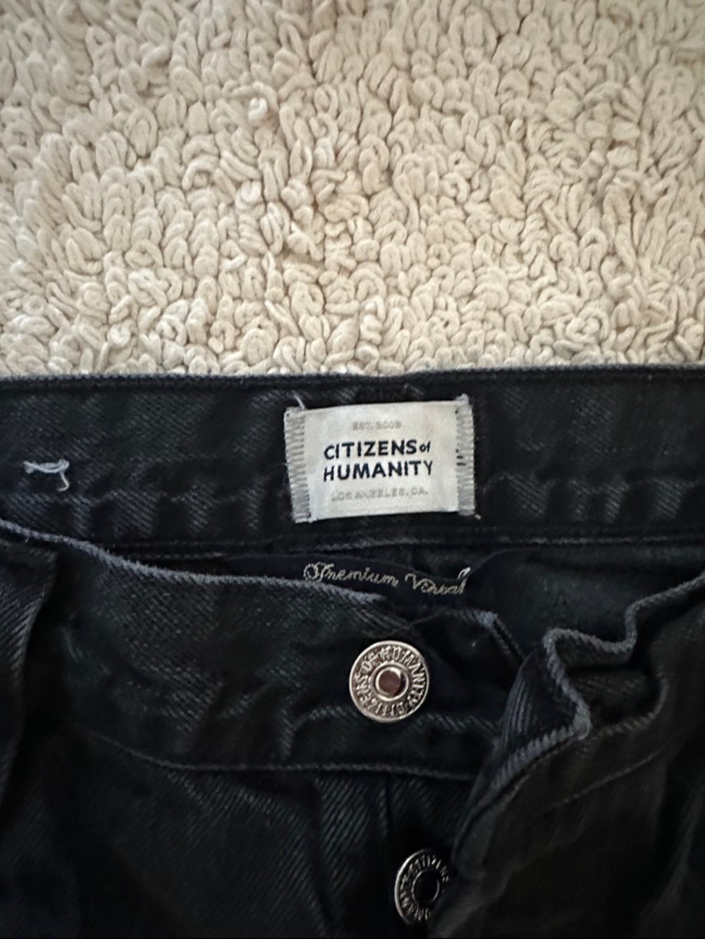 Citizens of Humanity Wide Leg Gaucho Pants in Black - Picture 4 of 5